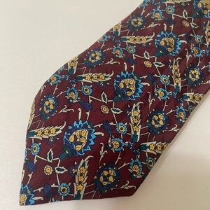 Smithsonian Institution EUC formal career paisley men's neck tie